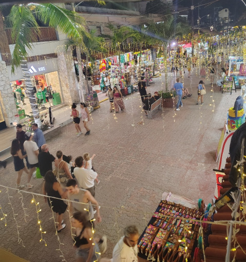 Photo of the view from the balcony of the Unic Hotel in Playa del Carmen